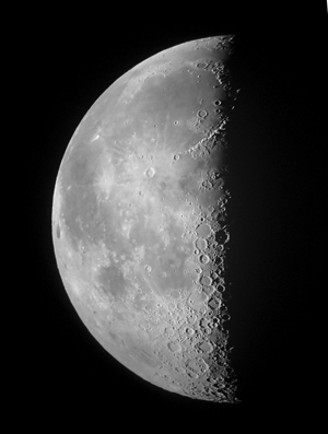 Picture of a half moon