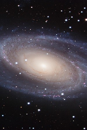 Picture of a distant spiral galaxy